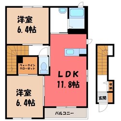 古河駅 バス15分  下辺見下車：停歩4分 2階の物件間取画像